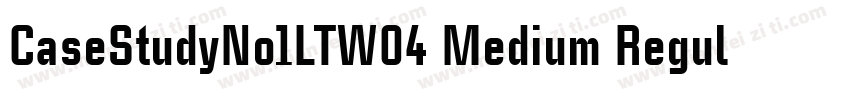 CaseStudyNo1LTW04 Medium Regular字体转换